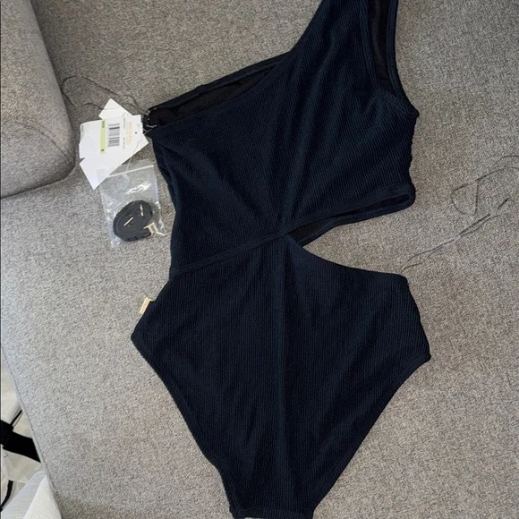 MICHAEL KORS One-Shoulder Swimsuit - Picture 8 of 14